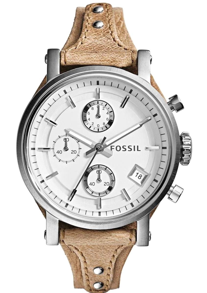 Fossil ES3625 38 mm Kahverengi Deri Kordon Analog Kadın Kol Saati