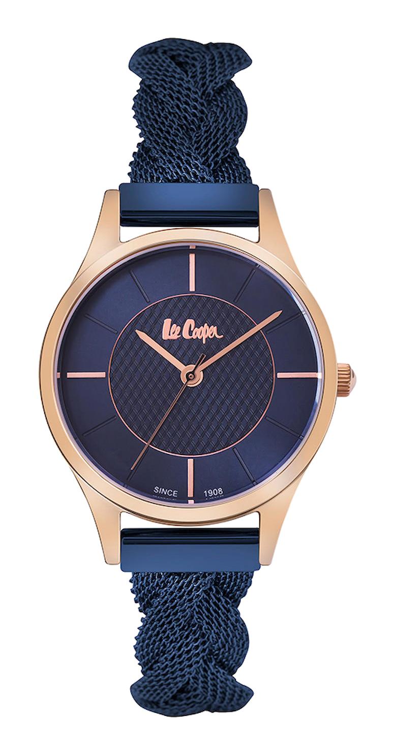 Lee Cooper LC06709.490 40 mm Lacivert Plastik Kordon Analog Kadın Kol Saati