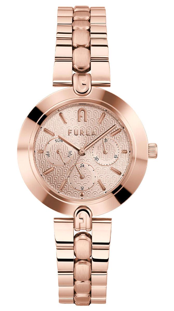 Furla FRWW00030005L3 Takvimli 36 mm Rose Gold Çelik Kordon Analog Kadın Kol Saati