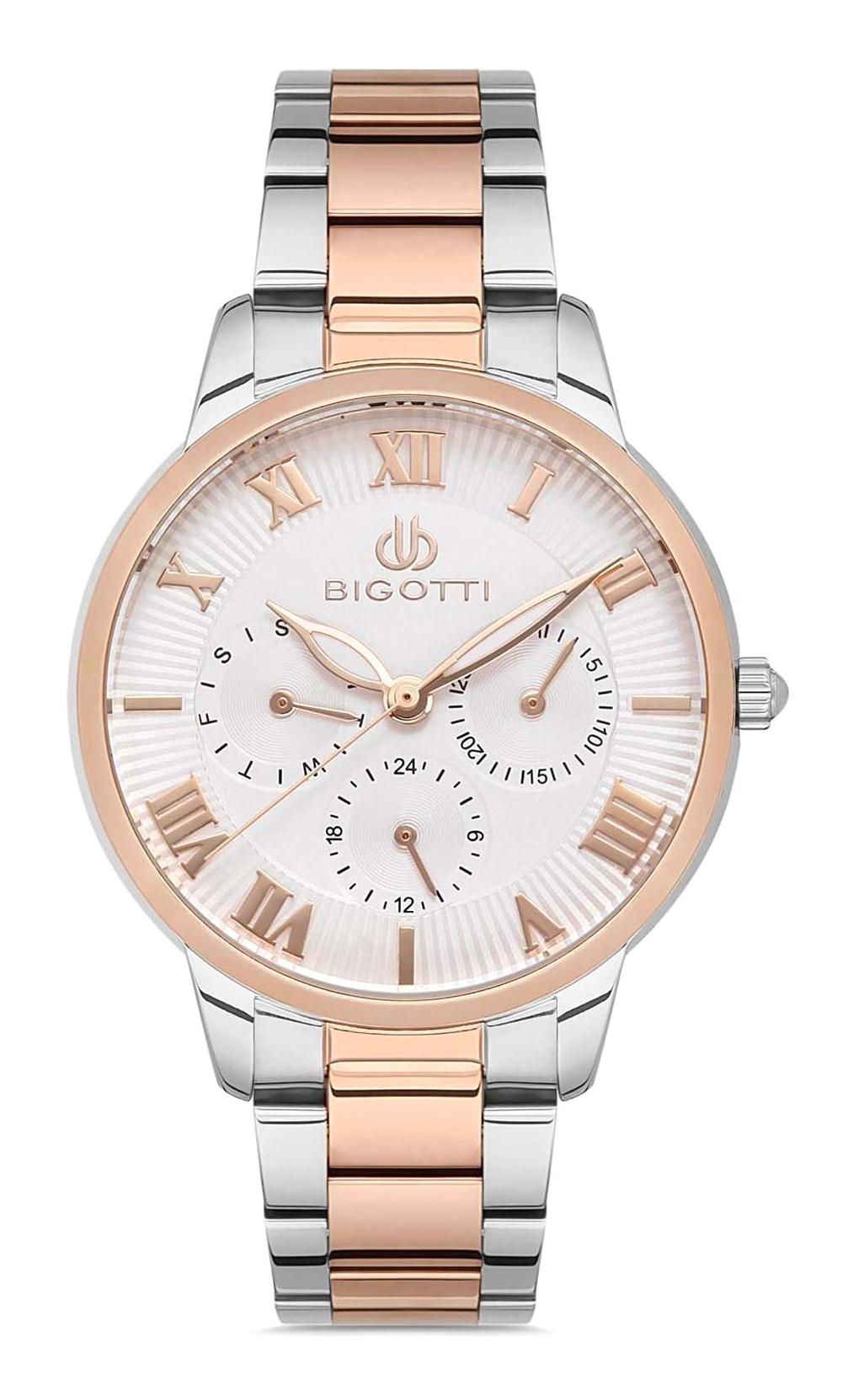 Bigotti BG.1.10252.4 36 mm Gri-Rose Gold Çelik Kordon Analog Kadın Kol Saati