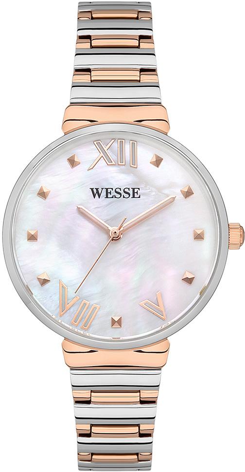 Wesse WWL302602 34 mm Gri-Rose Gold Çelik Kordon Analog Kadın Kol Saati