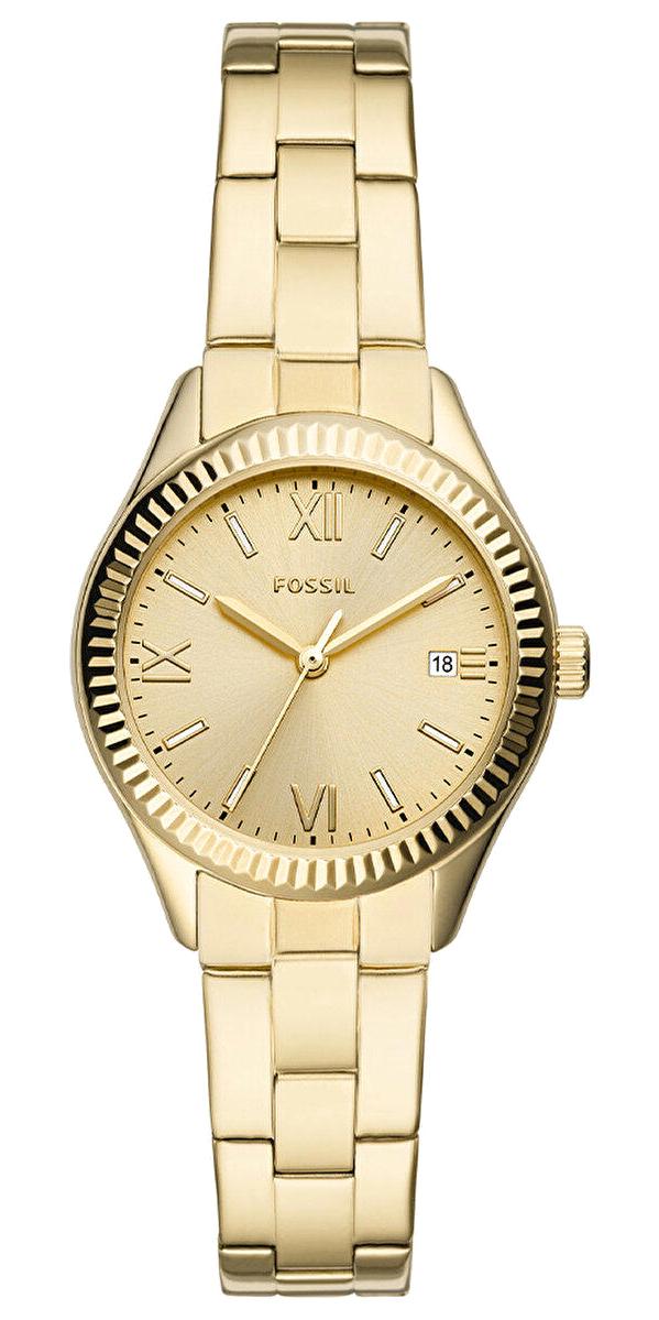 Fossil FBQ3638 30 mm Altın Çelik Kordon Analog Kadın Kol Saati