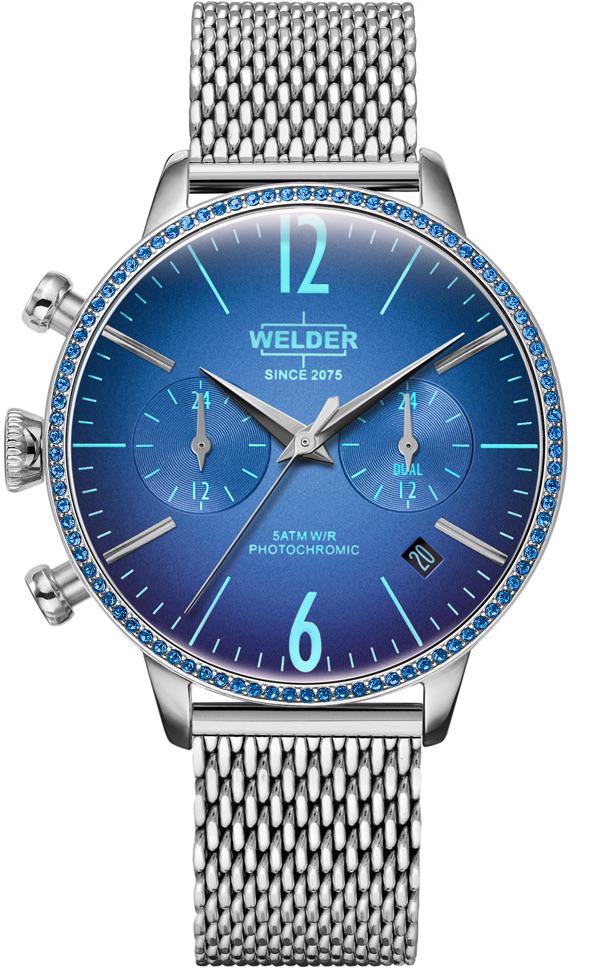 Welder Watch WWRC679 Takvimli 38 mm Gri Çelik Kordon Analog Kadın Kol Saati