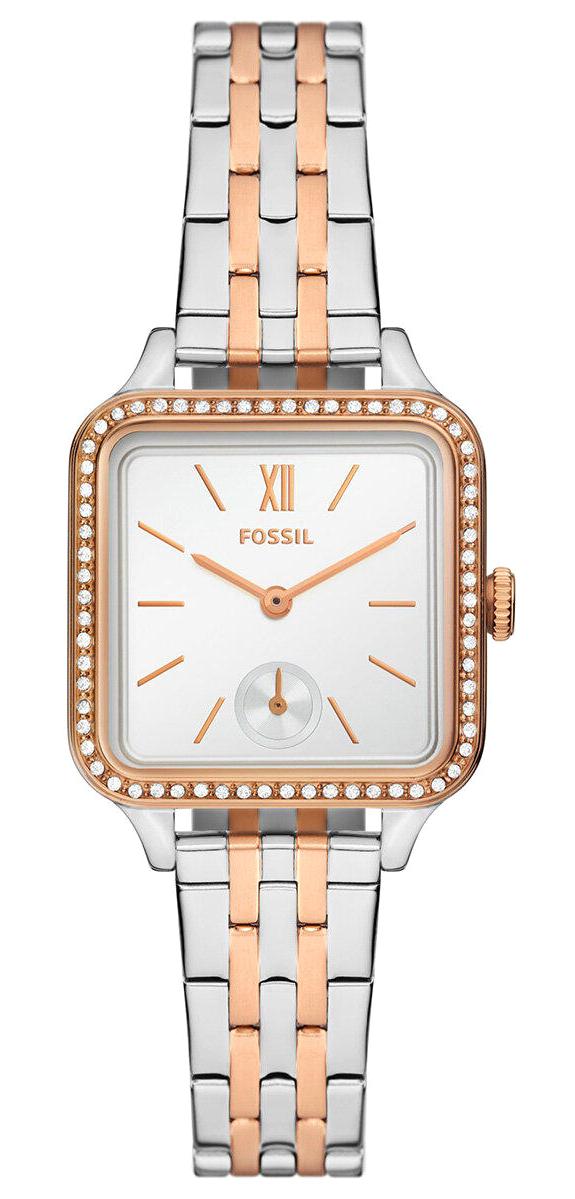 Fossil BQ3907 28 mm Gri-Rose Gold Çelik Kordon Analog Kadın Kol Saati