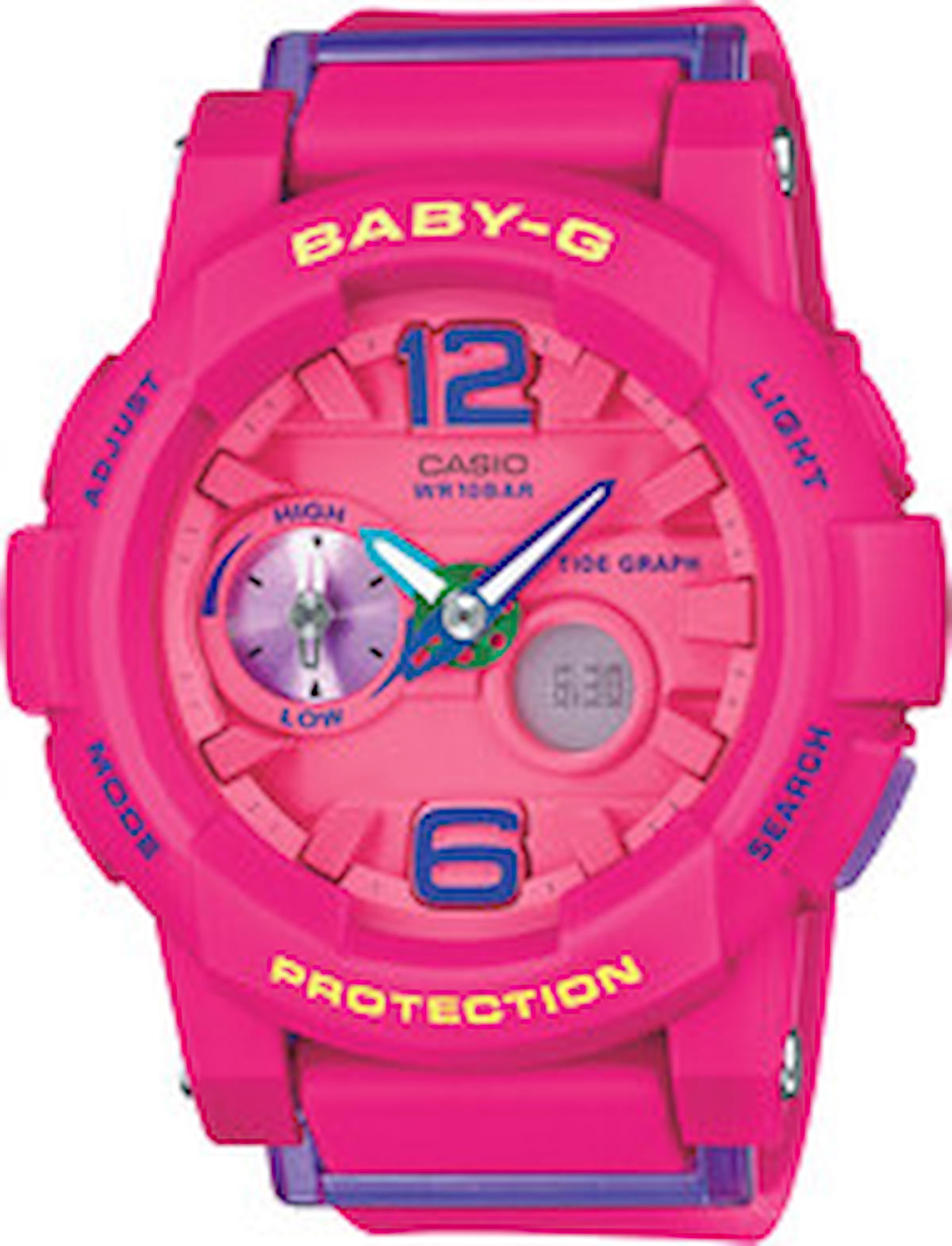 Casio BGA-180-4B3DR Takvimli 43 mm Pembe Silikon Kordon Analog Kadın Kol Saati