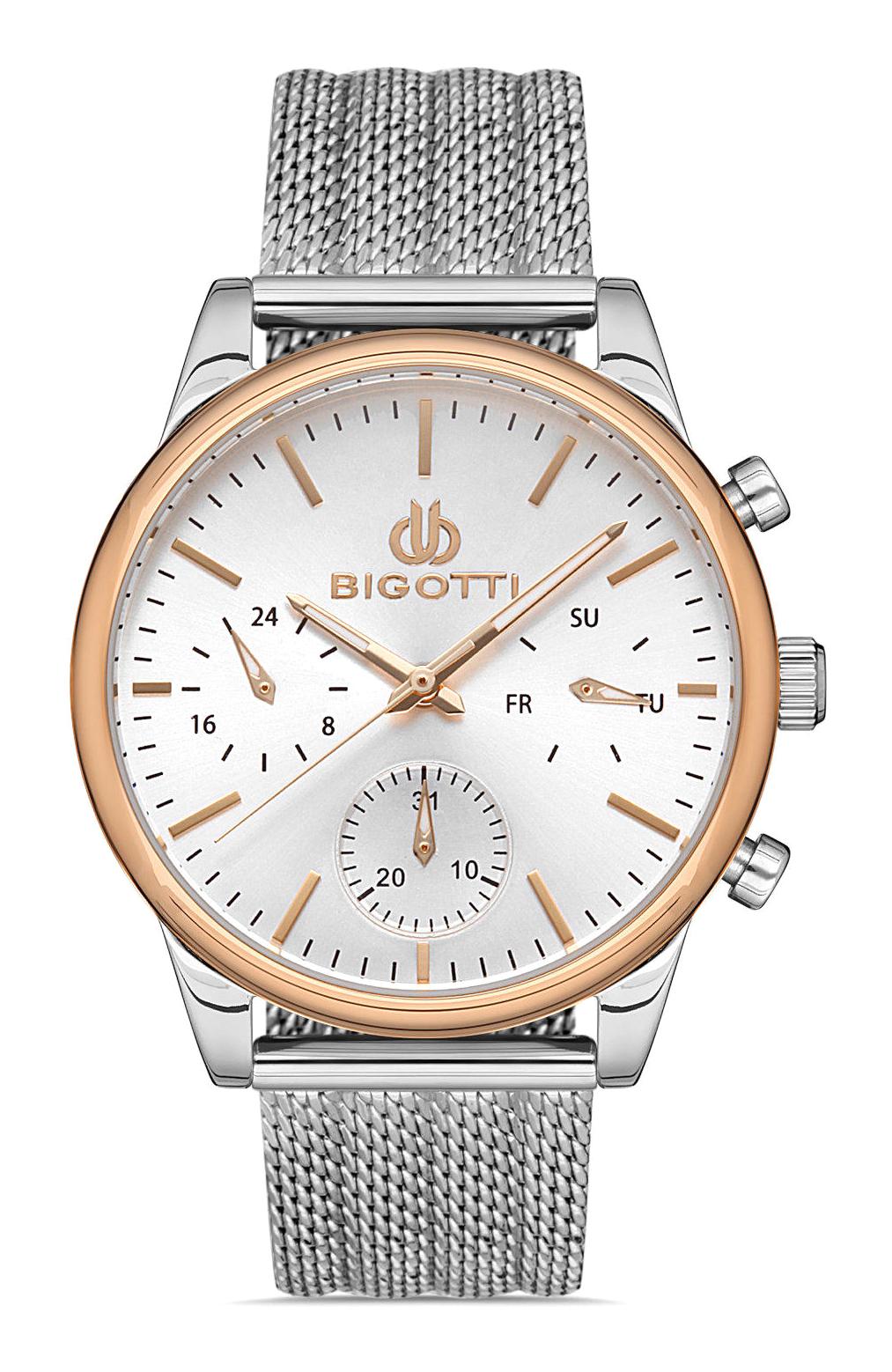 Bigotti BG.1.10339.4 37 mm Gri Hasır Kordon Analog Kadın Kol Saati