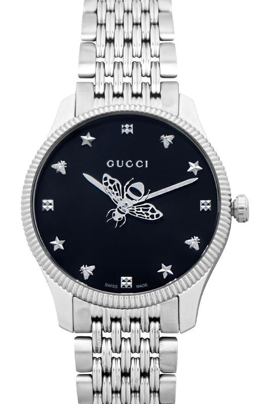 Gucci YA1264154 36 mm Gri Çelik Kordon Analog Kadın Kol Saati