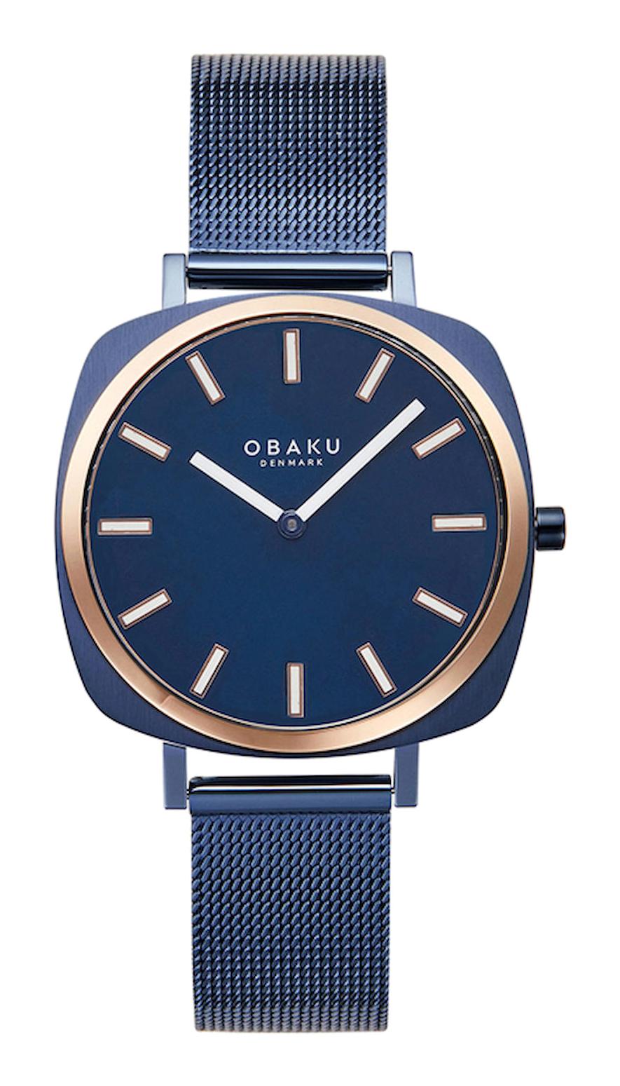 Obaku Denmark V296LXSLML 32 mm Lacivert Hasır Kordon Analog Kadın Kol Saati