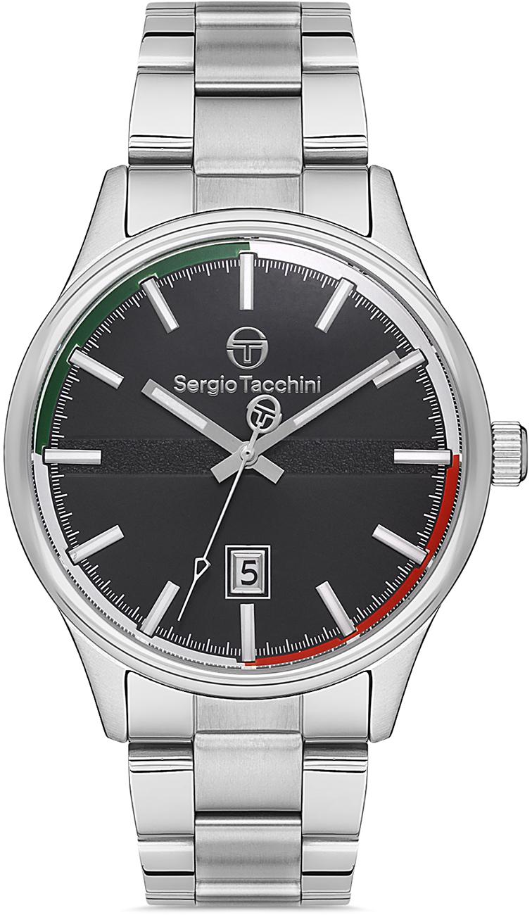 Sergio Tacchini ST.1.10157.2 Takvimli 36 mm Gri Çelik Kordon Analog Kadın Kol Saati