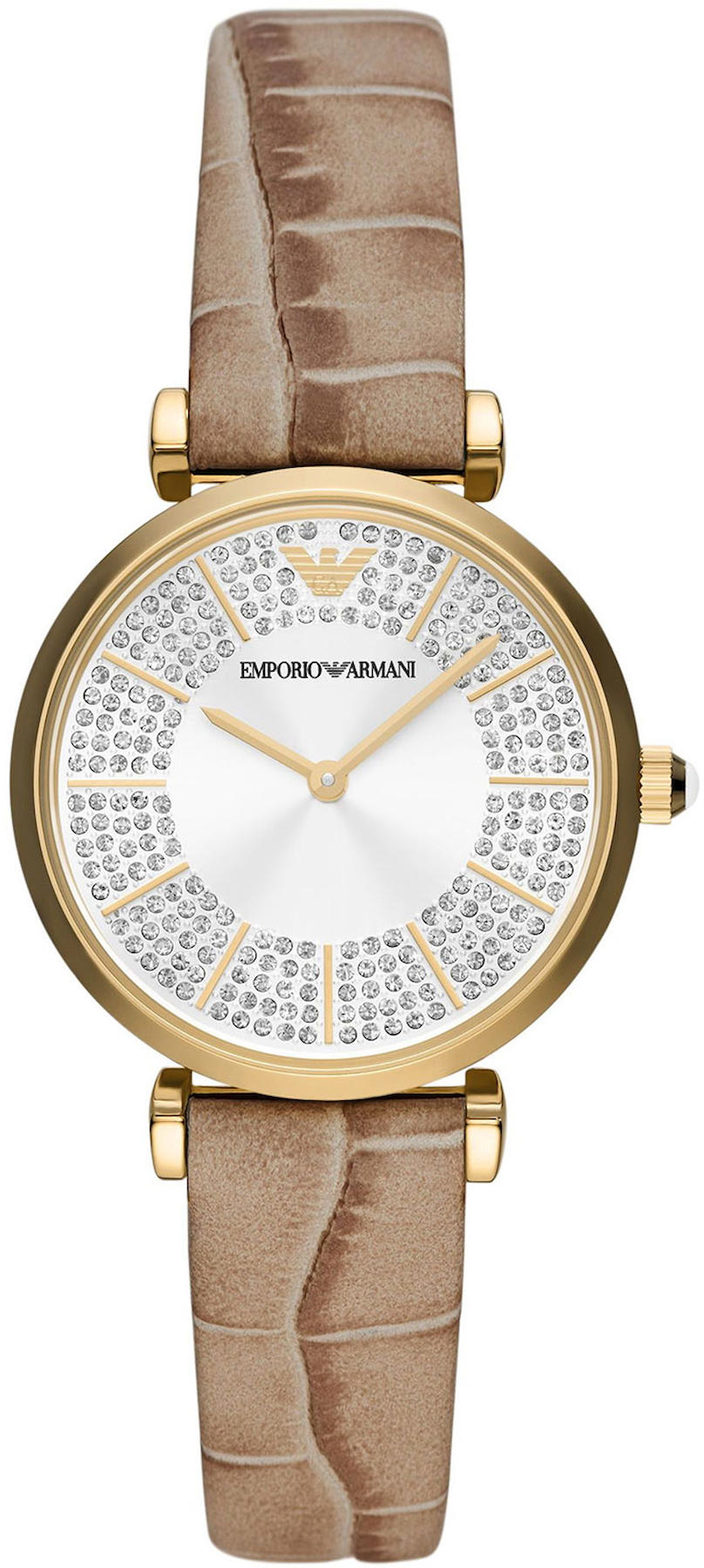 Emporio Armani AR11518 32 mm Kahverengi Deri Kordon Analog Kadın Kol Saati