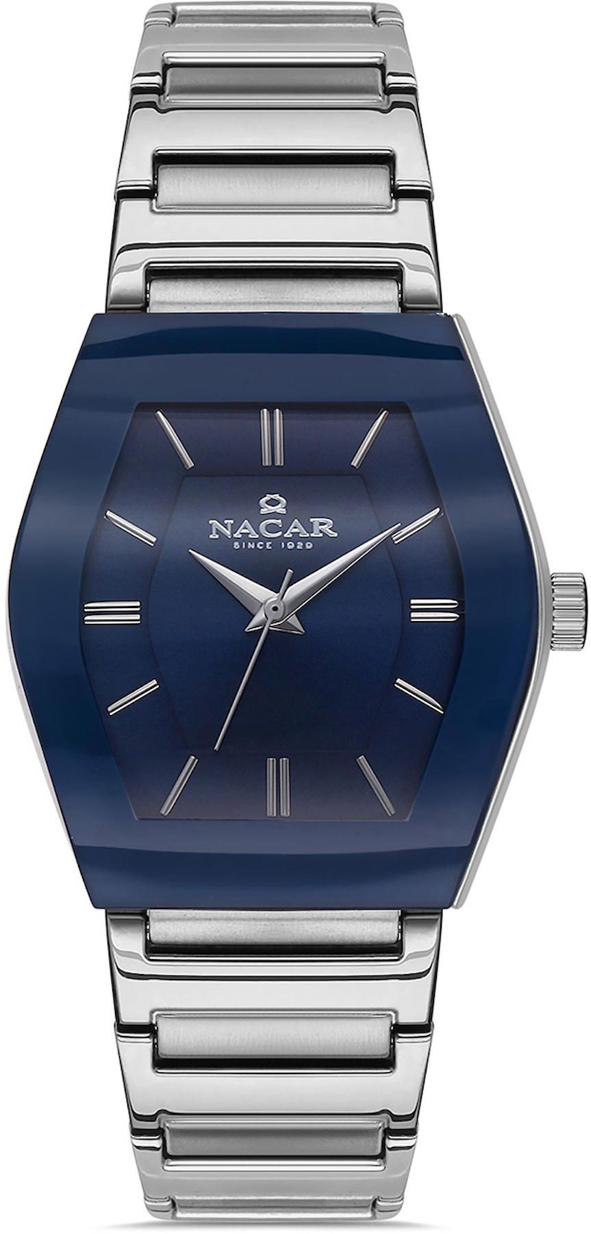 Nacar 34-391046-ALSM 34-37 mm Gri Metal Kordon Analog Kadın Kol Saati