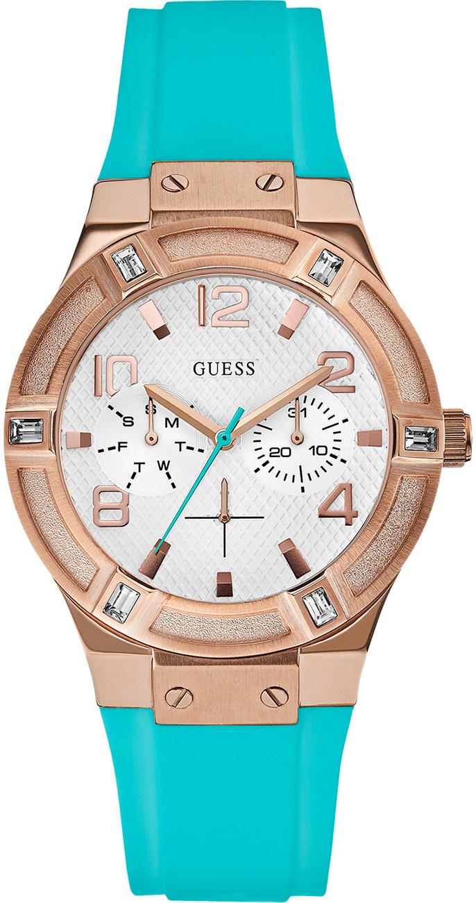 Guess GUW0564L3 36 mm Turkuaz Silikon Kordon Analog Kadın Kol Saati