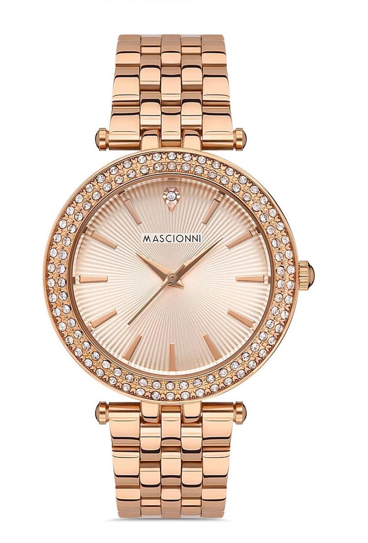 Mascionni M.1.1998A.06 38 mm Rose Gold Çelik Kordon Analog Kadın Kol Saati