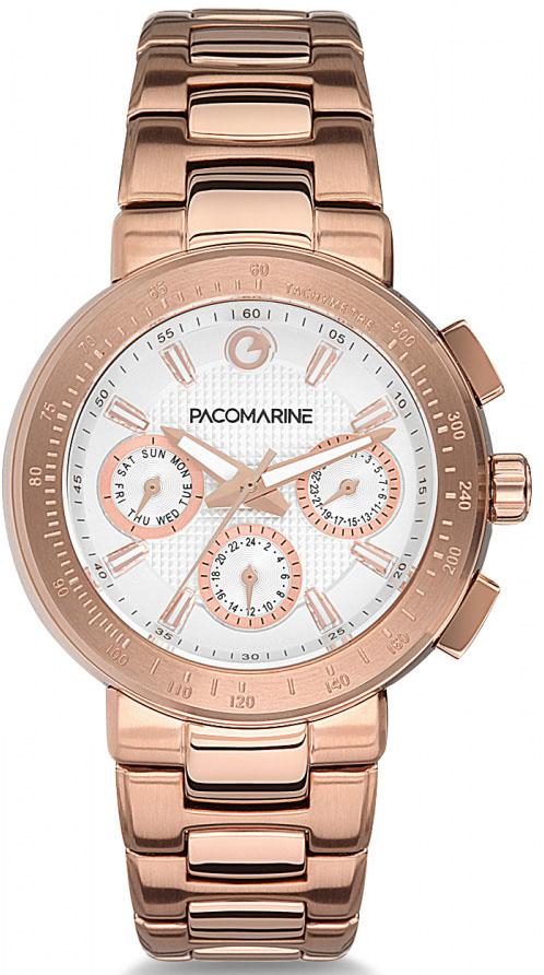 Pacomarine PM.61131.08 Takvimli 36 mm Rose Gold Çelik Kordon Analog Kadın Kol Saati