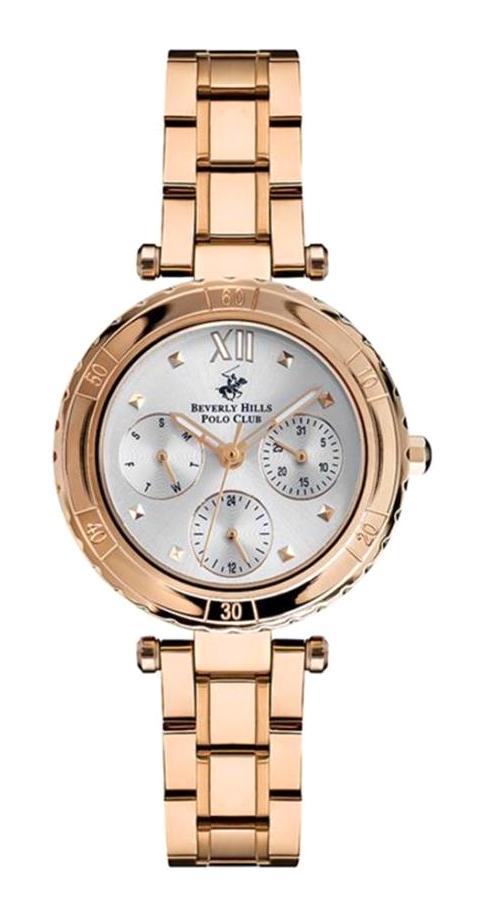 Beverly Hills Polo Club BP3176X.430 35 mm Rose Gold Çelik Kordon Analog Kadın Kol Saati