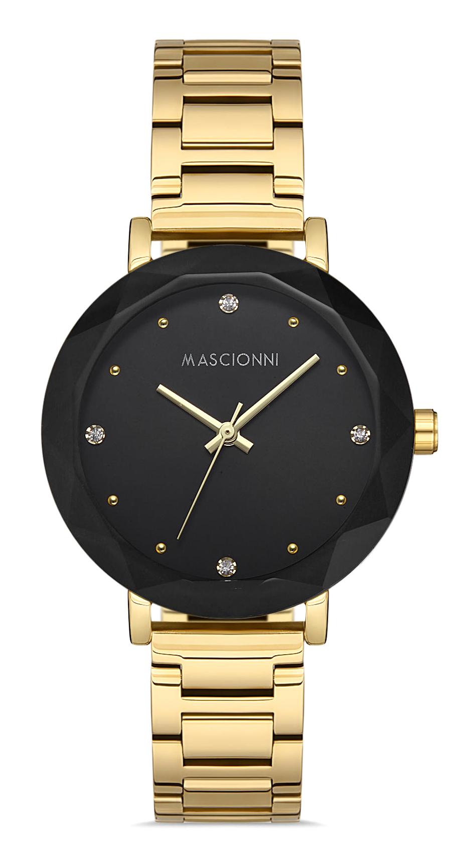 Mascionni M.1.1071.07 38 mm Altın Çelik Kordon Analog Kadın Kol Saati