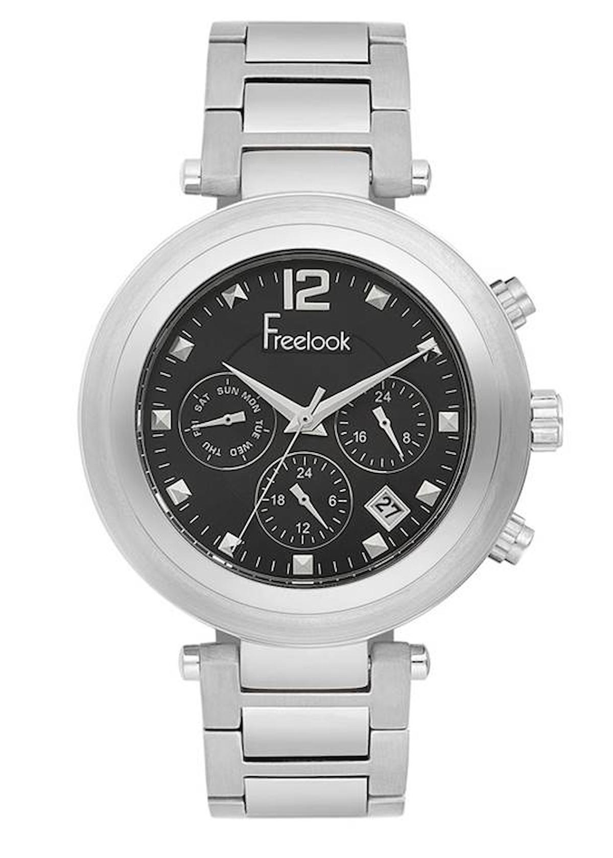 Freelook F.3.1002.02 42 mm Gri Çelik Kordon Analog Kadın Kol Saati