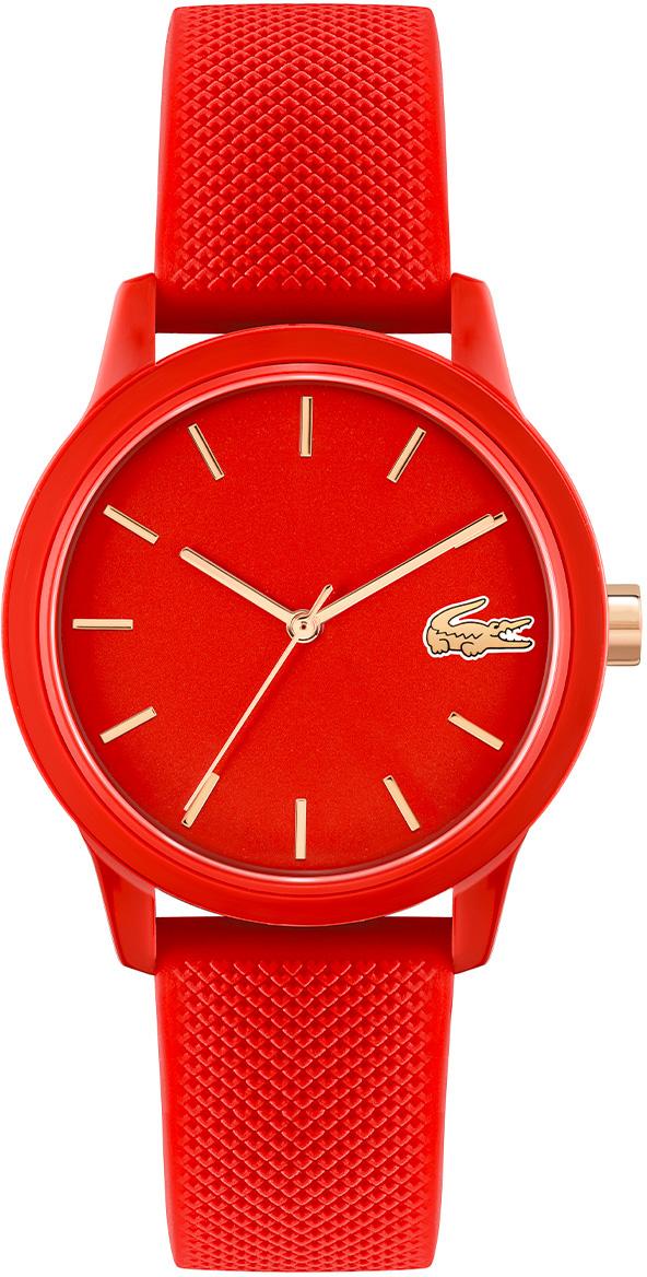 Lacoste LAC2001226 36 mm Kırmızı Silikon Kordon Analog Kadın Kol Saati