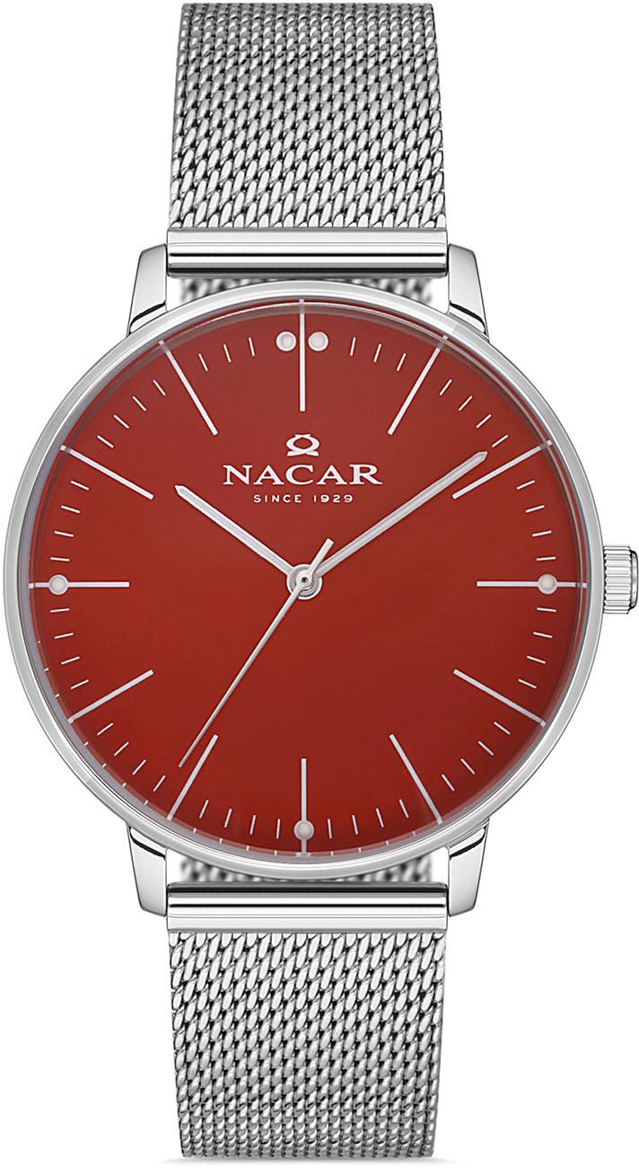 Nacar 36-390019-ARM 38 mm Gri Hasır Kordon Analog Kadın Kol Saati