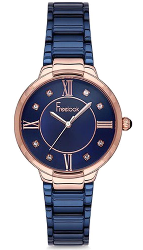 Freelook F.7.1051.08 38 mm Lacivert Çelik Kordon Analog Kadın Kol Saati