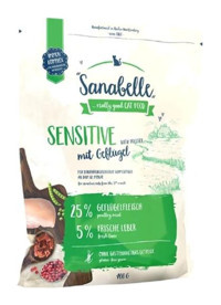 Sanabelle Sensitive Poultry Kümes Hayvanlı Tahılsız Kuru Kedi Maması 400 gr