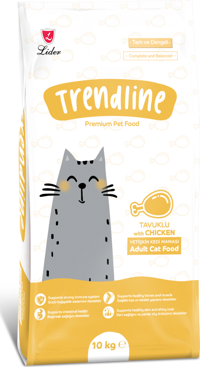 Trendline Tavuk Yetişkin Kuru Kedi Maması 10 kg