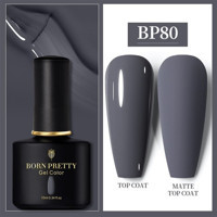 Born Pretty Black Spar Serisi BP80 Gri Parlak Kalıcı Oje