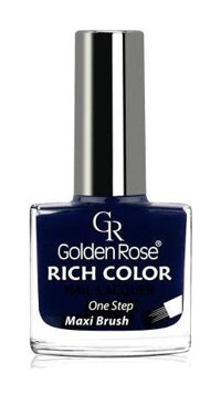 Golden Rose Rich Color Nail Lacquer 128 Lacivert Parlak Oje