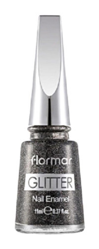 Flormar Glitter Nail Enamel 36 Gri Işıltılı Simli Oje