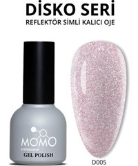 Momo Reflective Flash D005 Pembe Işıltılı Kalıcı Simli Jel Oje