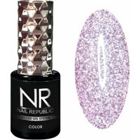 Nail Republic 02 Lila Işıltılı Kalıcı Simli Oje