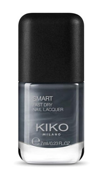 Kiko Milano Smart Fast Dry Anthracite 96 Gri Parlak Simli Oje