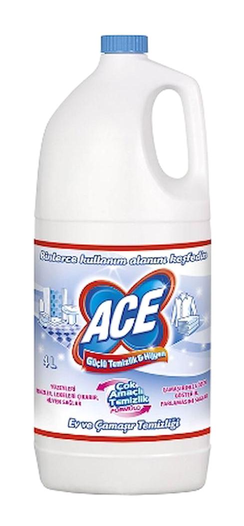 Ace Kokulu Banyo-Mutfak İçin Sıvı Çamaşır Suyu 12x4 lt