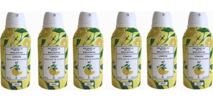 Hunca 80 Derece Limon Sprey Kolonya 6x150 ml