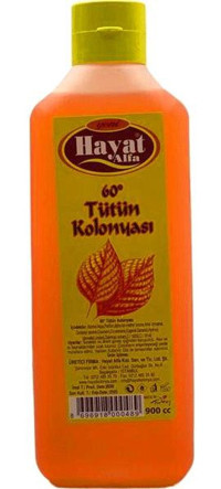 Hayat 60 Derece Tütün Kolonya 900 ml