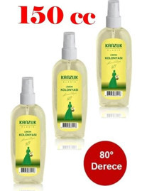 Kanzuk 80 Derece Limon Sprey Kolonya 3x150 ml