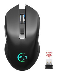 Hallow RGB Makrolu Kablosuz Siyah Optik Gaming Mouse