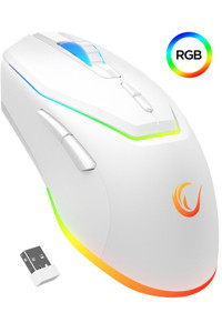 Rampage RGB Makrolu Kablosuz Beyaz Optik Gaming Mouse