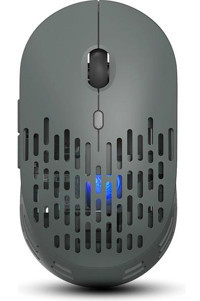 Huahai T38 RGB Sessiz Makrolu Kablosuz Gri Optik Mouse