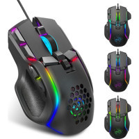 Huahai Hxsj S700 RGB Makrolu Kablolu Siyah Optik Gaming Mouse