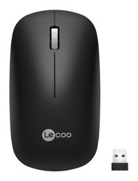 Lecoo Lecoo WS214 Kablosuz Siyah Optik Mouse