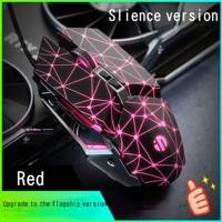 Jingyi PW2 RGB Makrolu Kablolu Kırmızı Optik Gaming Mouse