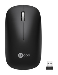 Lecoo WS214 Kablosuz Siyah Optik Mouse