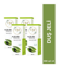 Ebr Beauty Aloe Vera Duş Jeli 4x300 ml