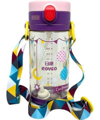 Rovco Pipetli Mor Tritan Okul Çocuk Suluk 330 ml