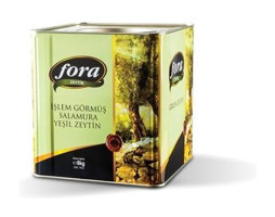 Fora Az Tuzlu Salamura Yeşil Zeytin Teneke 8 kg