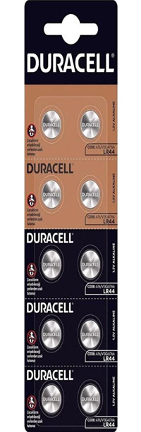 Duracell LR44 1.5 V 105 mAh Alkalin AA Pil 10'lu