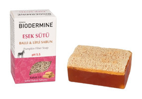 Biodermine Doğal Kabak Lifli Ballı-Kabak Lifli Katı Sabun 130 gr