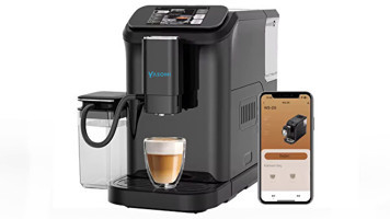 Yasomi Brewsta WS-D5 1350 W Çelik Tezgah Üstü Kapsülsüz Öğütücülü Taşınabilir Tam Otomatik Espresso Makineleri Siyah