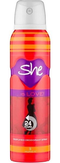 She Is Love Pudrasız Sprey Kadın Deodorant 6x150 ml